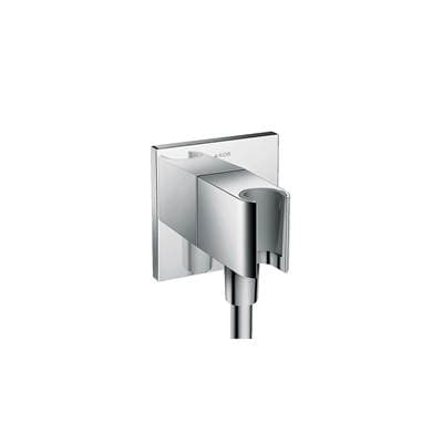 Axor Showersolutions Wall Outlet with Handshower Holder, Square - Chrome