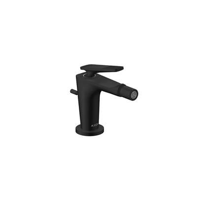 AXOR Citterio C Single-Hole Bidet with Pop-Up Drain- Cubic Cut in Matte Black