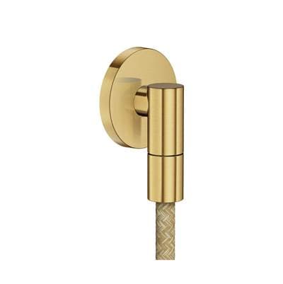 Axor Showersolutions Wall Outlet Round with Check Valves - Brushed Gold Optic