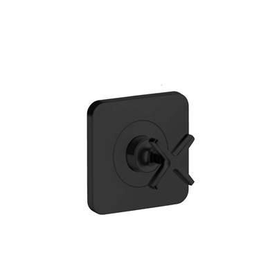 AXOR Citterio E Volume Control Trim 5'' x 5'' in Matte Black by Axor