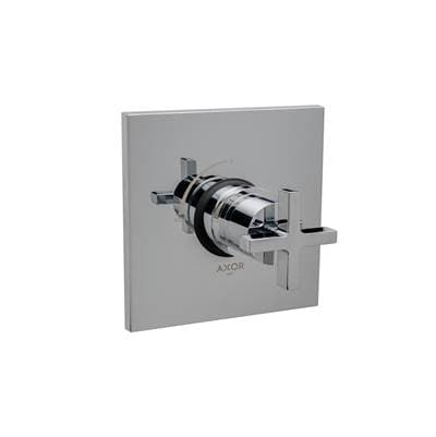 Axor Citterio Pressure Balance Trim- Cross Handle - Chrome by Axor