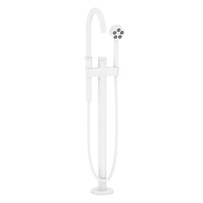 Axor ONE Freestanding Tub Filler Trim with 1.75 GPM Handshower in - Matte White by Axor