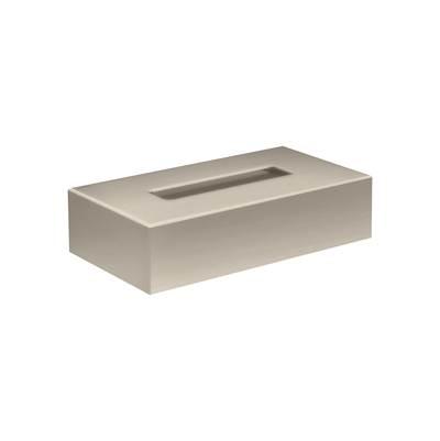 AXOR Universal Circular Tissue Box in Brushed Nickel by Axor