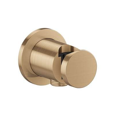 Axor One Wall Outlet with Handshower Holder, Round - Brushed Bronze