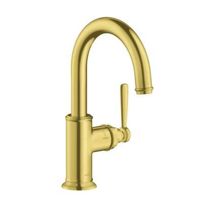 AXOR Montreux Bar Faucet, 1.5 GPM in Brushed Gold Optic by Axor