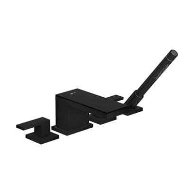 Axor Myedition 4-Hole Roman Tub Set Trim with 1.75 GPM Handshower in - Matte Black by Axor