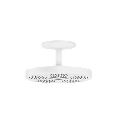AXOR ONE Showerhead 280 2-Jet with Ceiling Mount Trim, 2.5 GPM in Matte White by Axor