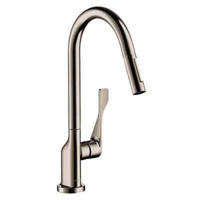 Axor Citterio Higharc Kitchen Faucet 2-Spray Pull-down, 1.75 GPM - Polished Nickel by Axor