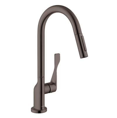 Axor Citterio Higharc Kitchen Faucet 2-Spray Pull-down, 1.75 GPM - Brushed Black Chrome by Axor