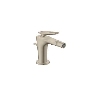 AXOR Citterio C Single-Hole Bidet with Pop-Up Drain- Cubic Cut in Brushed Nickel by Axor