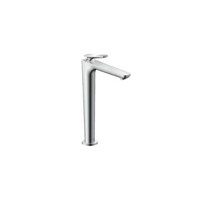 Axor Citterio C Single-hole Faucet 250 Coolstart with Pop-up Drain-cubic Cut, 1.2 GPM in - Chrome by Axor