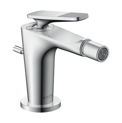 AXOR Citterio C Single-Hole Bidet with Pop-Up Drain- Cubic Cut in Chrome by Axor