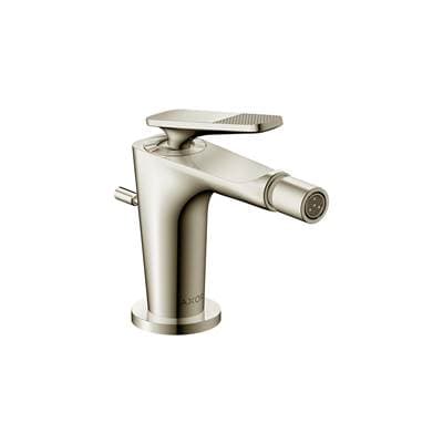 Axor Citterio C Single-hole Bidet with Pop-up Drain- Cubic Cut - Polished Nickel by Axor