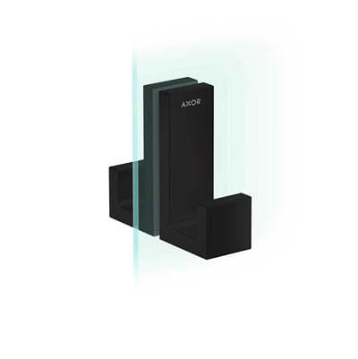 Axor Universal Rectangular Shower Door Handle in - Matte Black by Axor