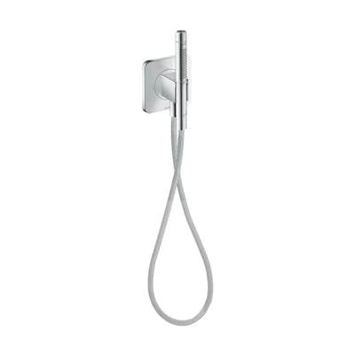 Axor Citterio C Handshower Holder Softsquare with Outlet 5''x5'' with Handshower and Textile... by Axor