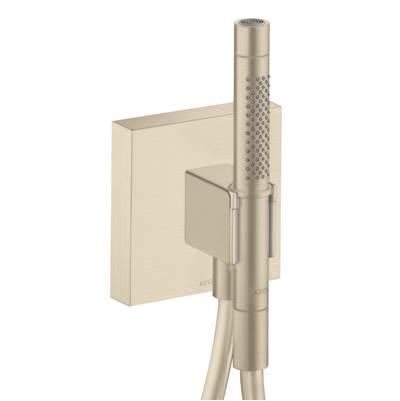 AXOR ShowerSolutions Handshower Holder with Outlet 5'' x 5'' with Handshower, 1.75 GPM in Brushed Nickel by Axor
