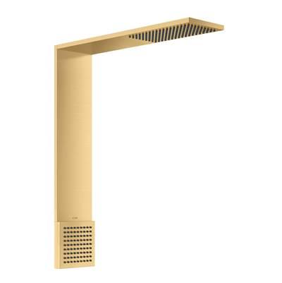 AXOR ShowerComposition 1-Jet Showerhead 110/220 and Shoulder Shower, 2.5 GPM in Brushed Gold Optic by Axor