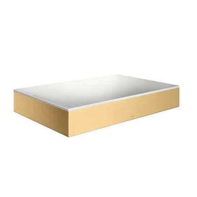 Axor Suite Sinks Square Sink Without Overflow, 23 5/8'' X 15 3/4'' - Brushed Gold Optic