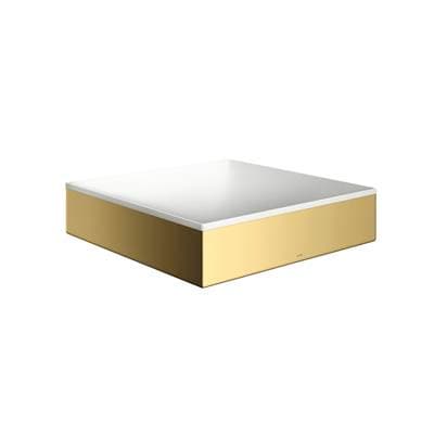Axor Suite Sinks Square Sink Without Overflow, 15 3/4'' X 15 3/4'' - Polished Gold Optic