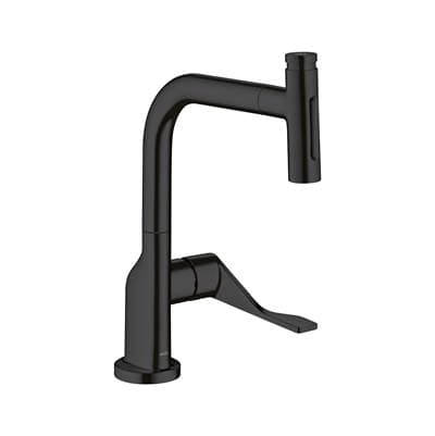 Axor Citterio Kitchen Faucet Select 2-Spray Pull-out, 1.75 GPM - Matte Black by Axor