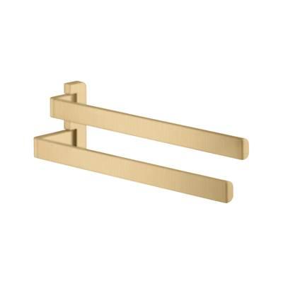 AXOR Universal SoftSquare Dual Towel Bar in Brushed Gold Optic by Axor