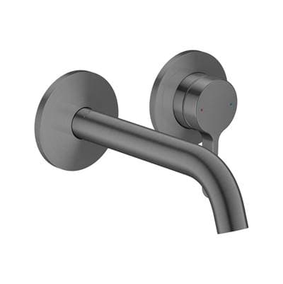 Axor One Wall-mounted Single-handle Faucet- Lever Handle, 1.2 GPM - Brushed Black Chrome by Axor