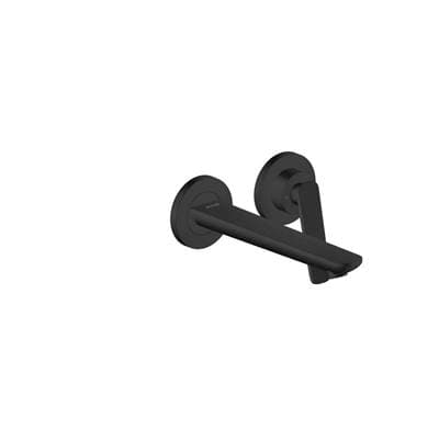Axor Citterio C Wall-mounted Single-handle Faucet- Cubic Cut, 1.2 GPM - Matte Black