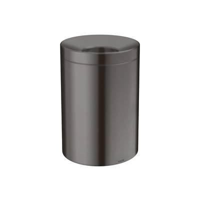 AXOR Universal Circular Waste Bin in Brushed Black Chrome by Axor