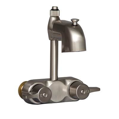 Barclay Diverter Code Spout, Handles & Nipple - Brushed Nickel by Barclay