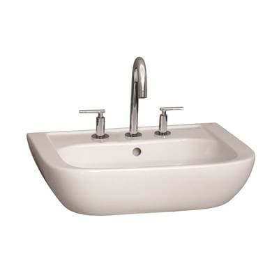 Barclay Caroline 450 Wall-hung Basin, White-8'' Widespread by Barclay