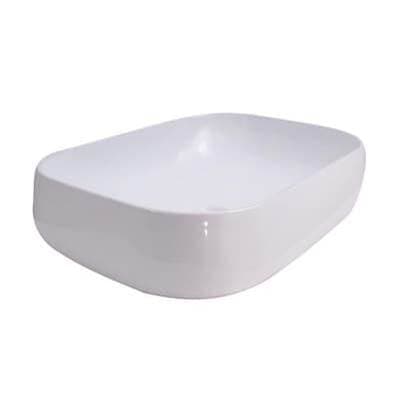 Barclay Celino 450 Rectangular Above Counter Basin - White