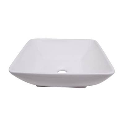 Barclay Carlos 16'' Square Above Counte Basin - White