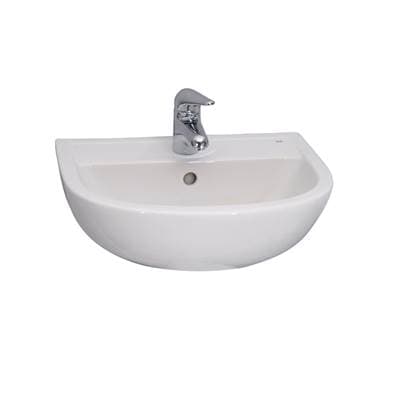 Barclay Compact 545 Wall Hung Basin 1 Hole - White
