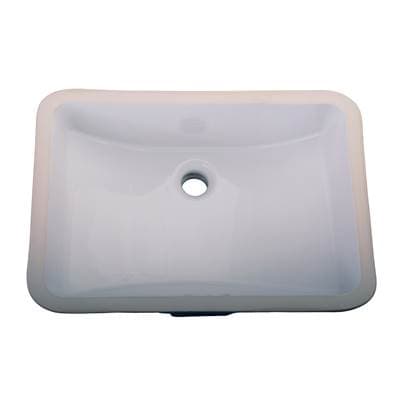 Barclay Cleo Undercounter Basin, Dbl Glazed, 18''x12''ID - White by Barclay