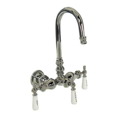 Barclay Leg Tub Diverter W/porcelain Lever Hdles, Acry Tub, Chrome - Polished Chrome by Barclay