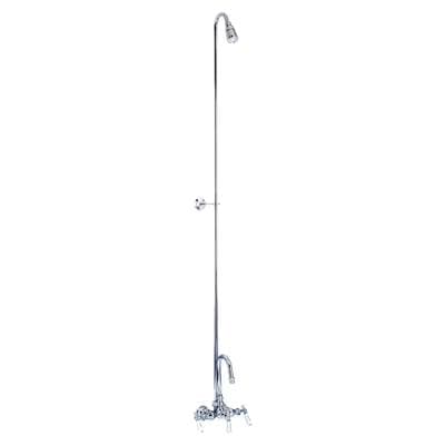 Barclay Diverter Faucet, Gooseneck Spout, Riser, for CI, Chrome - Polished Chrome by Barclay