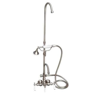 Barclay Converto Shwr W/handheld Shwr, Riser, CI Tub - Brushed Nickel by Barclay