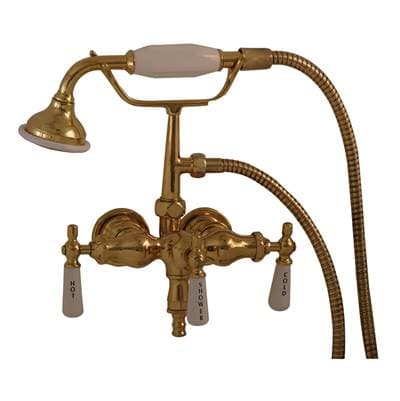 Barclay Hand Shower | Single-Function | 3.80 GPM | Backflow Prevention - Polished Brass