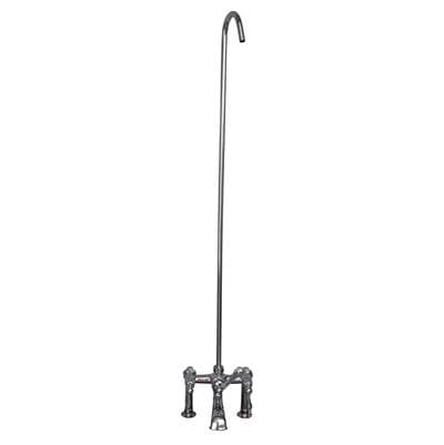 Barclay Elephant Spout, 6'' Mounts, 62'' Riser, Metal Lvr Hdle, BN - Brushed Nickel by Barclay