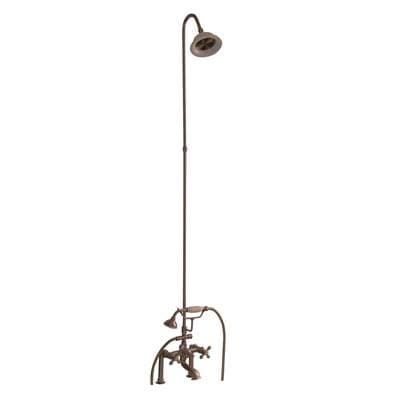 Barclay Elephant Spout, Riser, Shower Head, Crs Hdle - Brushed Nickel