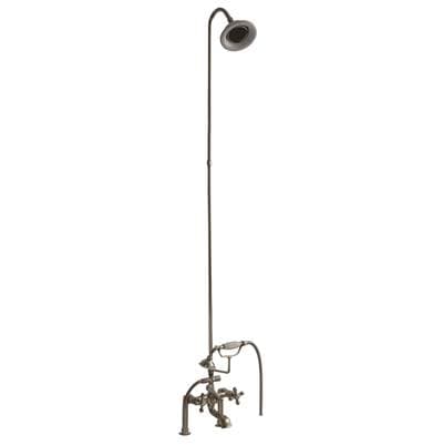 Barclay Elephant Spout, Riser, Shower Head, Crs Hdle, Polishd Nickel - Polished Nickel