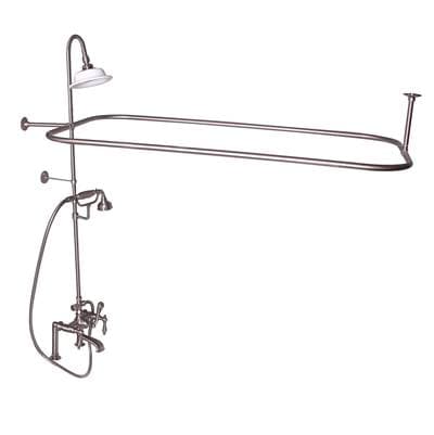 Barclay Elephant Spout,shwr Unit,riser Shwrhead,handshwr,lever Hdl,bn - Brushed Nickel by Barclay