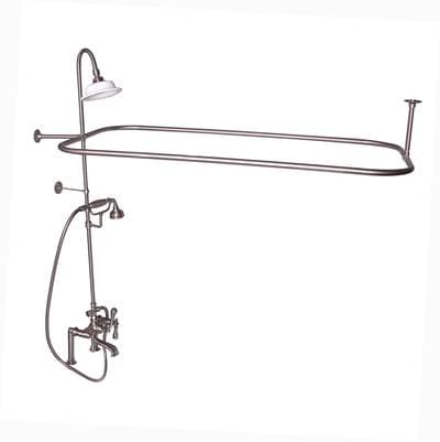 Barclay Elephant Spout,shwr Unit,riser Shwrhead,handshwr,lever Hdl,bn - Brushed Nickel