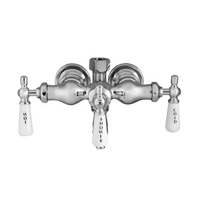 Barclay Diverter Bathcock, No Riser, Old Style, CI Tub, Pol Chrome - Polished Chrome by Barclay