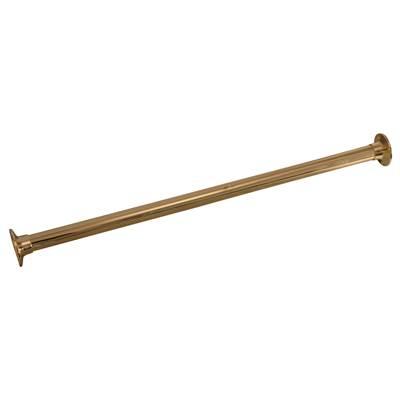 36'' Straight Shower Rod, Polished Brass