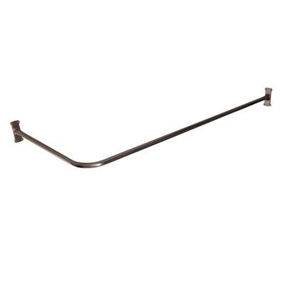 36'' Corner Shower Curtain Rod w/ Flanges-BN