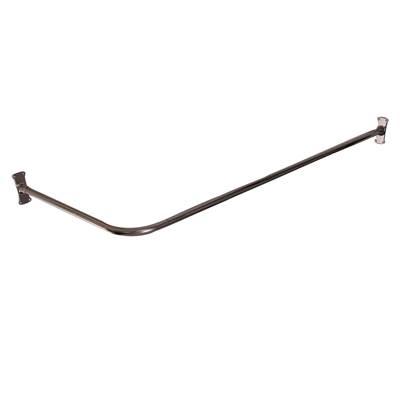 36'' Corner Shower Curtain Rod w/ Flanges-CP