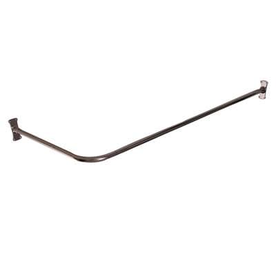 Barclay 72'' Corner Shower Curtain Rod W/ Flanges-cp - Polished Chrome