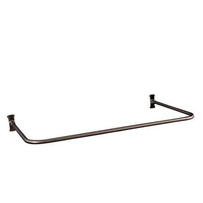 Barclay 30'' U Shower Rod, Brushed Nickel - Polished Nickel by Barclay