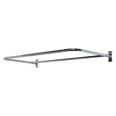 Barclay 4145 ''d'' Shower Rod, 54 X 26'', W/flanges - Polished Chrome by Barclay